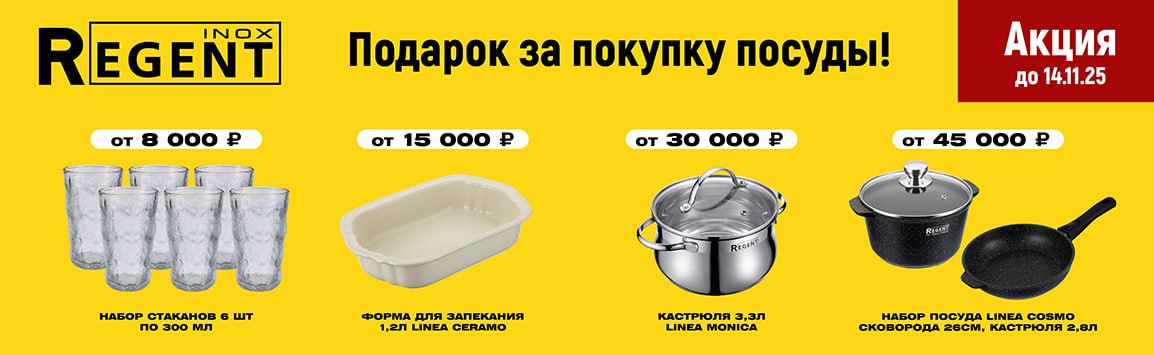 Акция сентябрь 2025 Regent inox